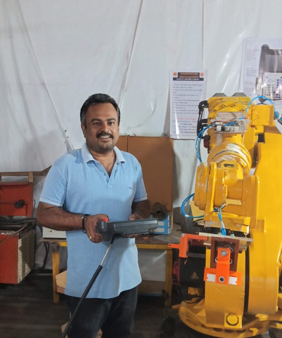 Inside our industrial robotics training floor